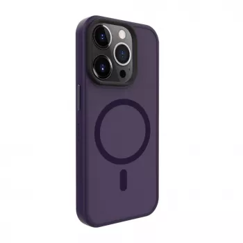 Evelatus Apple iPhone 15 Pro Max Hybrid Case with MagSafe PC+TPU Deep Purple