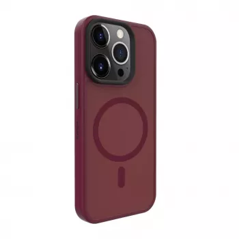 Evelatus Apple iPhone 15 Pro Max Hybrid Case with MagSafe PC+TPU Plum
