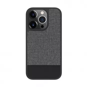 Evelatus Apple iPhone 15 Pro Plastic Leather MagSafe Back Cover Gray