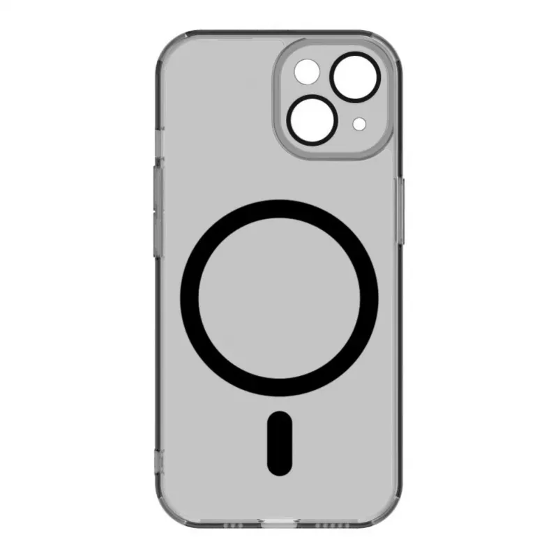 Evelatus Apple iPhone 15 Clear Case With MagSafe and Camera Protection Transparent Black
