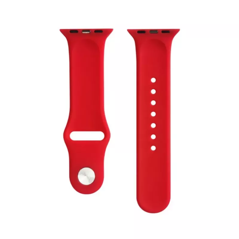 Evelatus Watch 38/40/41mm Silicone Loop Watch Strap (132mm M/L) Red