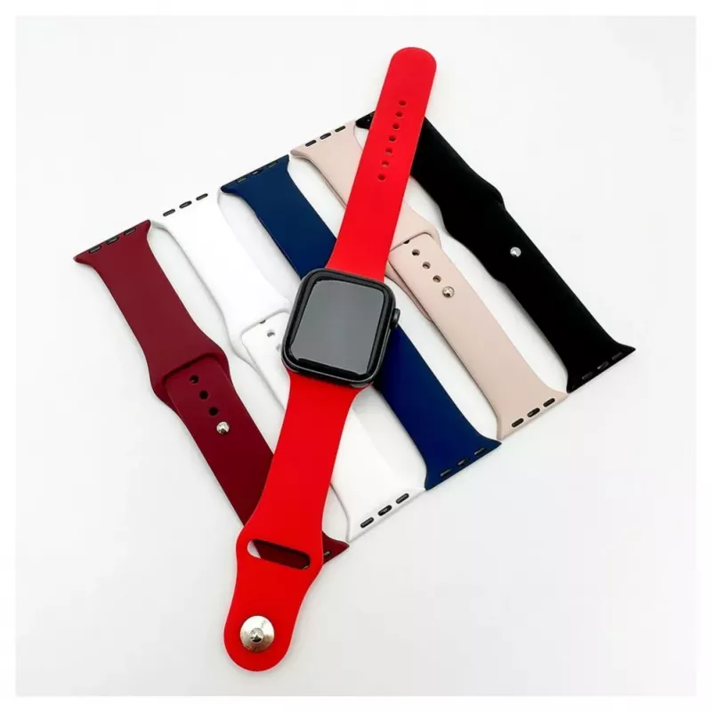 Evelatus Apple Watch 38/40/41mm Silicone Solo Loop Strap (132mm M/L) Pink Sand