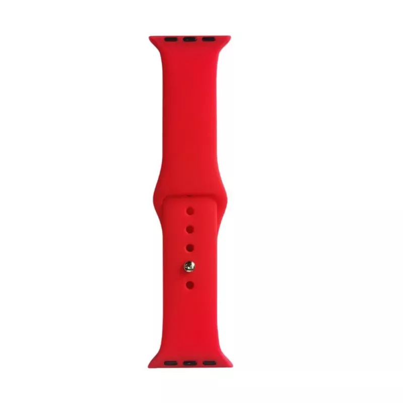 Evelatus Apple Watch 42/44/45mm Silicone Loop Watch Strap (140mm M/L) Red