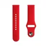 Evelatus Watch 20mm Silicone Loop Watch Strap (130mm M/L) Red