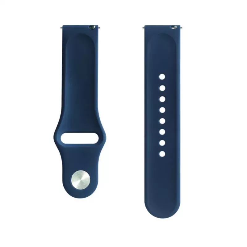 Evelatus Watch 20mm Silicone Loop Watch Straps (130mm M/L) Blue