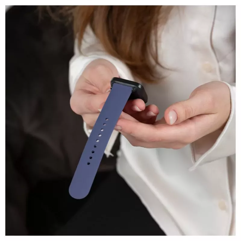 Evelatus Watch 20mm Silicone Loop Watch Straps (130mm M/L) Blue