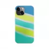 Evelatus Apple iPhone 15 Silicone Case Multi-Colored Yellow Green