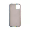 Evelatus Apple iPhone 15 Silicone Case Multi-Colored Blue Pink