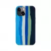Evelatus Apple iPhone 15 Silicone Case Multi-Colored Blue