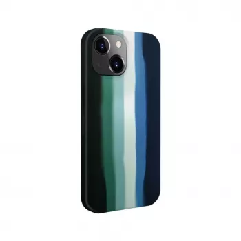Evelatus Apple iPhone 15 Silicone Case Multi-Colored Green