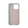 Evelatus Apple iPhone 15 Pro Silicone Case Multi-Colored Blue Pink