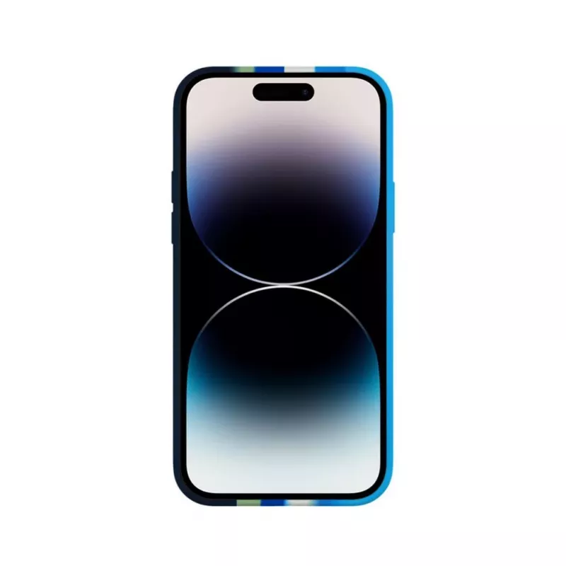 Evelatus Apple iPhone 15 Pro Max Silicone Case Multi-Colored Blue