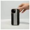 iLike Apple iPhone 15 Diamonds and Leather Case Black