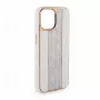 iLike Apple iPhone 15 Pro Diamonds and Leather Case White