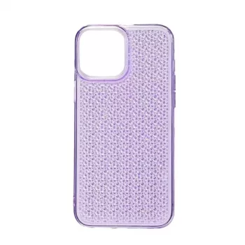iLike Apple iPhone 14 Silicone Case Shine Transparent Violet