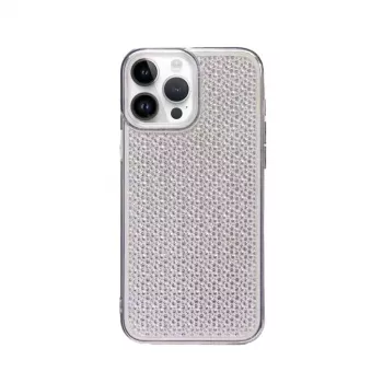 iLike Apple iPhone 14 Pro Silicone Case Shine Transparent Black