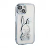 iLike Apple iPhone 13 Silicone Case Print Desire Rabbit Blue