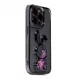 iLike Apple iPhone 14 Pro Max Silicone Case Print Desire Rabbit Purple