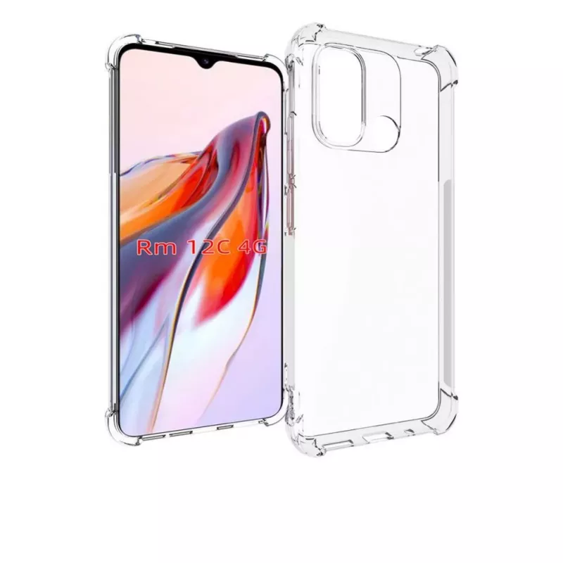 Evelatus Xiaomi Redmi 12C Military Shockproof Silicone Case Transparent