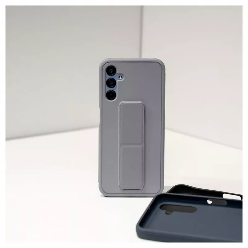 iLike Samsung Galaxy A14 5G Silicone Case with Stand Purple