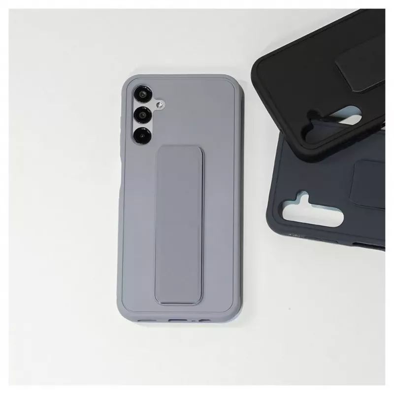iLike Samsung Galaxy A14 5G Silicone Case with Stand Purple