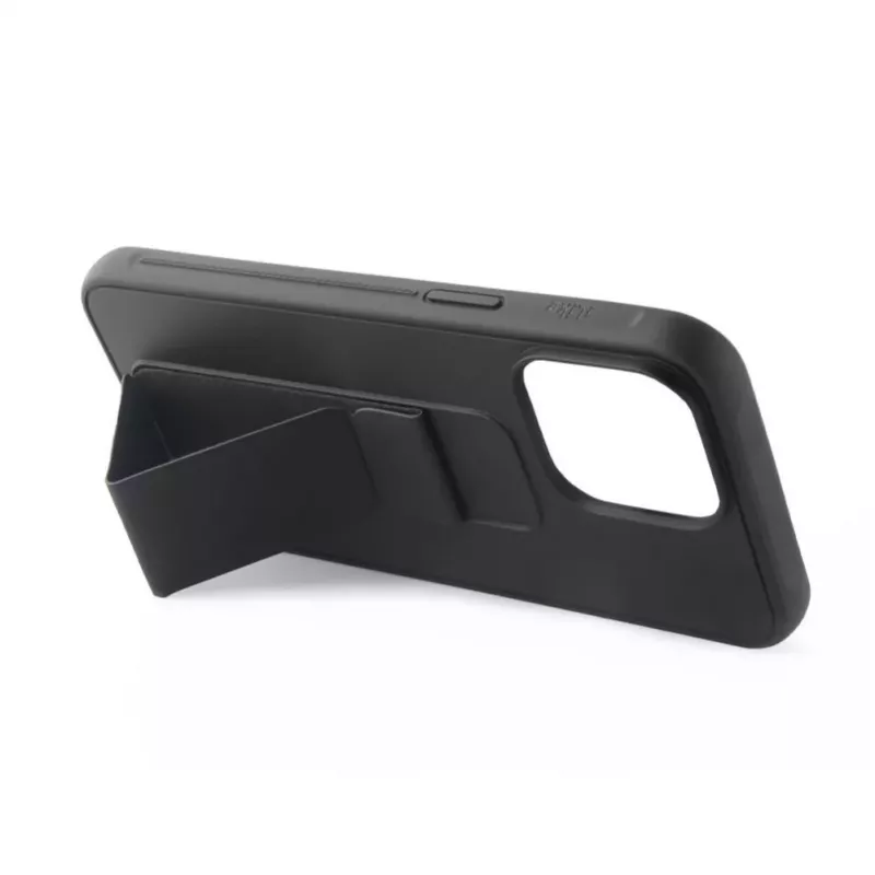 iLike Apple iPhone 13 Silicone Case with Stand Black