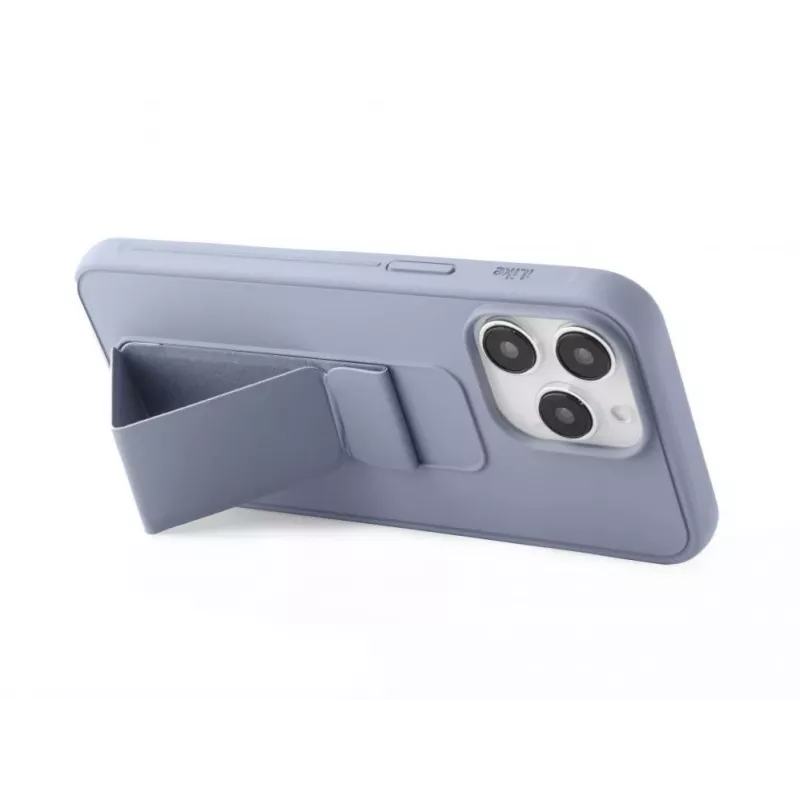 iLike Apple iPhone 14 Pro Silicone Case with Stand Purple