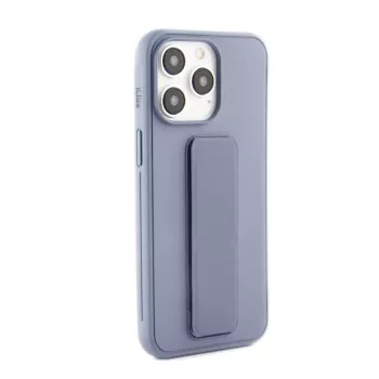 iLike Apple iPhone 14 Pro Silicone Case with Stand Purple