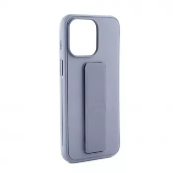 iLike Apple iPhone 15 Silicone Case with Stand Purple