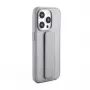 iLike Apple iPhone 15 Pro Silicone Case with Stand Silver