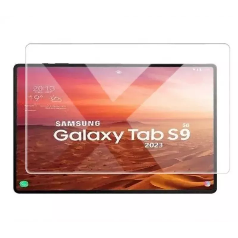 Evelatus Galaxy Tab S9 Plus 3x Strong 0.33mm Flat Clear Glass Anti-Static Screen Protector