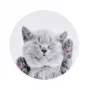 iLike Universal Pop Holder Cat - Grey Phone Grip & Stand