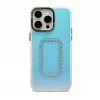 iLike Apple iPhone 15 Pro Laser Shell Square Back Cover - Iridescent Clear