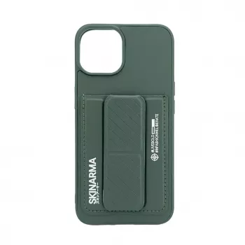 iLike Apple iPhone 14 Leather Hidden Pocket Stand Cover Green
