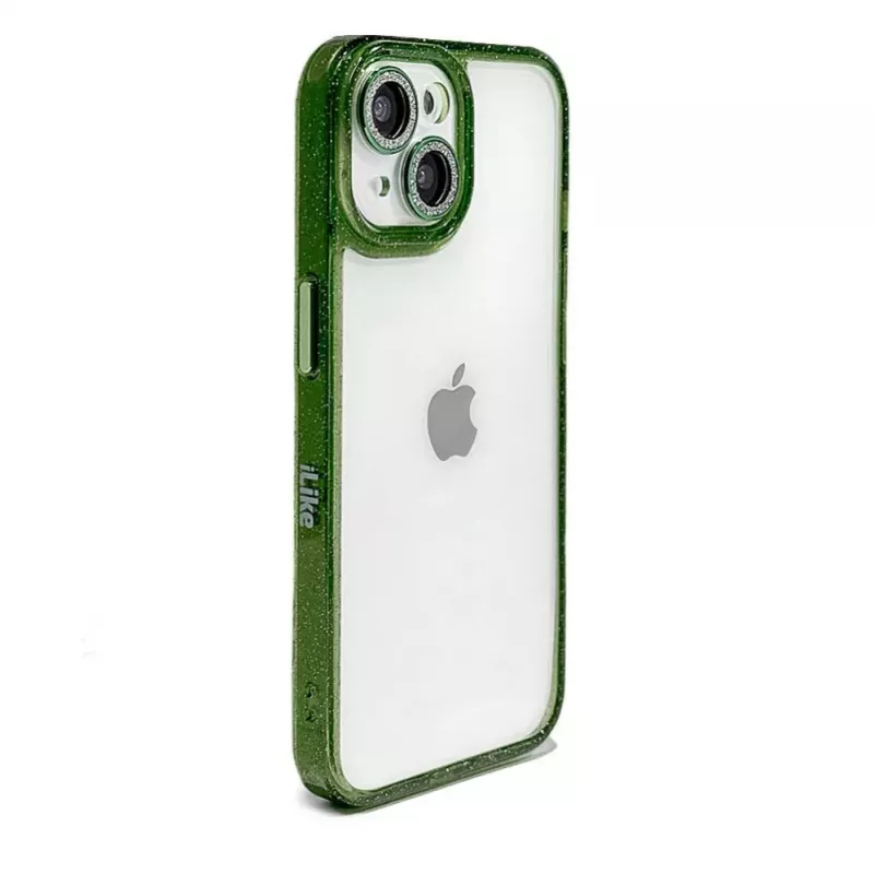 iLike Apple iPhone 15 Stars Lens Acrylic Cover White