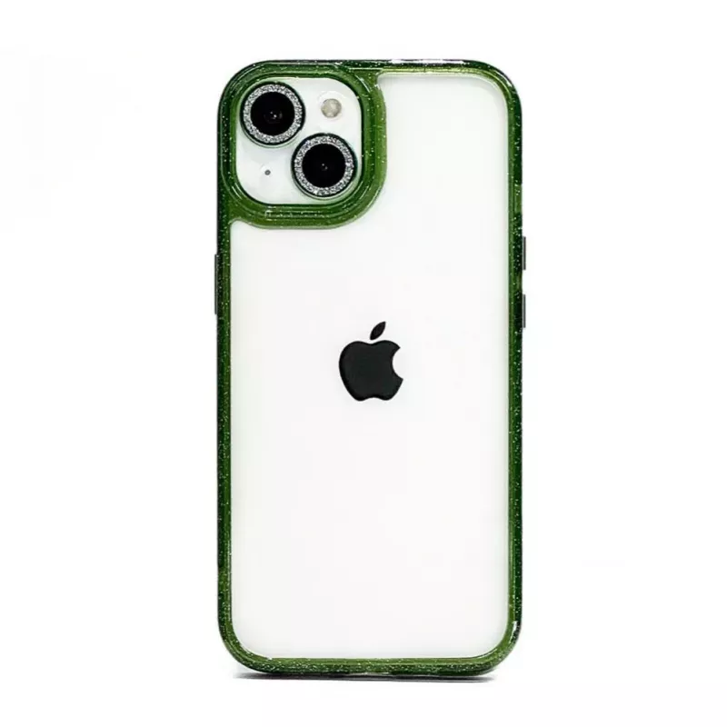 iLike Apple iPhone 15 Pro Max Stars Lens Acrylic Cover Green