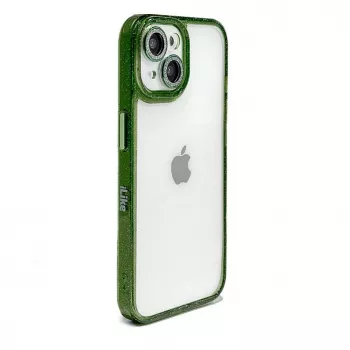 iLike Apple iPhone 15 Pro Max Stars Lens Acrylic Cover Green