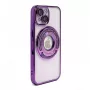 iLike Apple iPhone 15 Pro Max IH MagSafe Hidden Stand Cover Purple