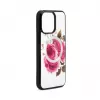 Evelatus Apple iPhone 14 Pro Max Leather Case Zipper Design Flower White