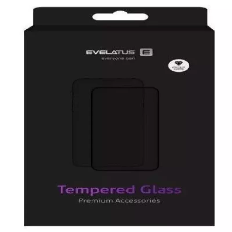 Evelatus Apple iPhone 15 0.33mm Flat Clear Glass Anti-Static Light Screen Protector