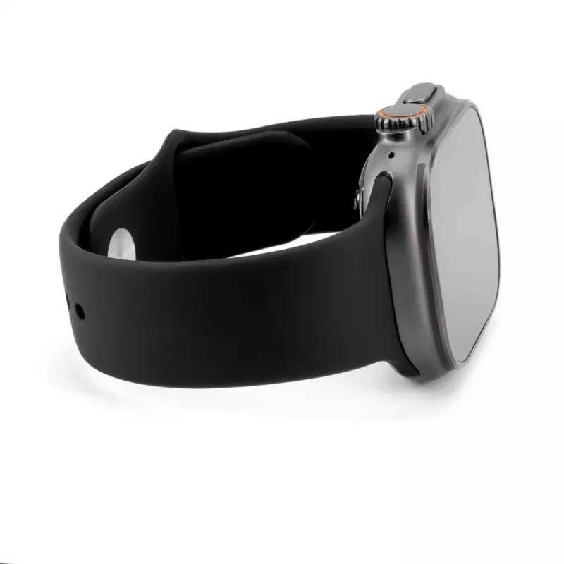 Connect Watch 42/44/45mm Silicone Loop Watch Strap (S/M 110mm) Black