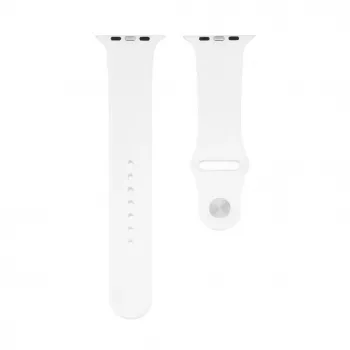 Connect Watch 42/44/45mm Silicone Loop Watch Strap (S/M 110mm) White