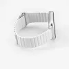 Connect 22mm Flat Head Leather-Silicone Loop Magnetic Watch Strap (130mm M/L) White