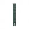 Connect 22mm Flat Head Leather - Silicone Loop Magnetic Watch Strap (130mm M/L) Forest Green