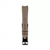 Connect 20mm Silicone Patch Leather Watch Strap (130mm M/L) Taupe