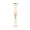Connect Watch 38/40/41mm Single Loop Buckle Leather Watch Strap White