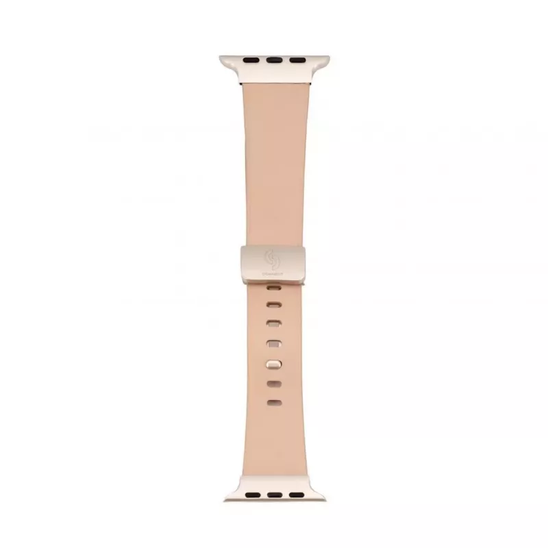 Connect Watch 38/40/41mm Single Loop Buckle Leather Watch Strap Rose Pink