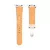 Connect Watch 42/44/45mm Single Loop Buckle Leather Watch Strap Rose Pink