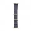 Connect Watch 42/44/45mm Marine Leather Watch Strap Navy Blue