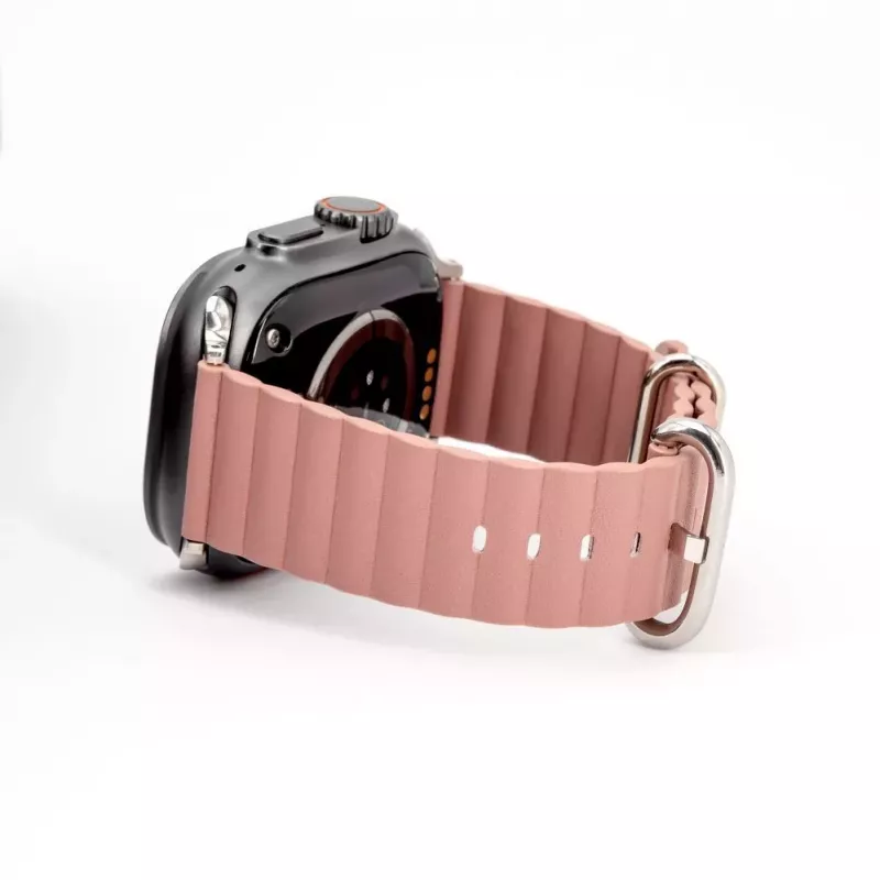 Connect Watch 42/44/45mm Marine Leather Watch Strap Smoky Purple